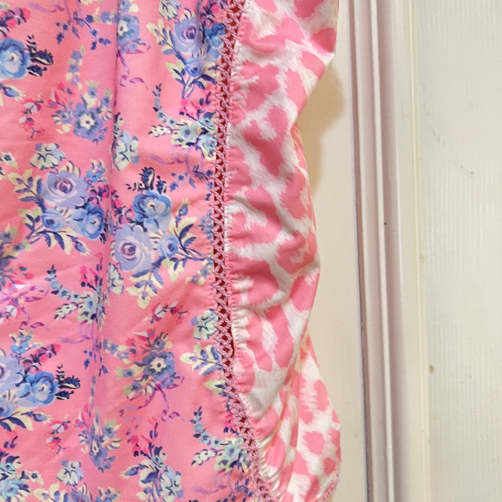 Loveshackfancy Primrose Pink Berry Mikkel Floral One-Piece Swimsuit Medium View 6